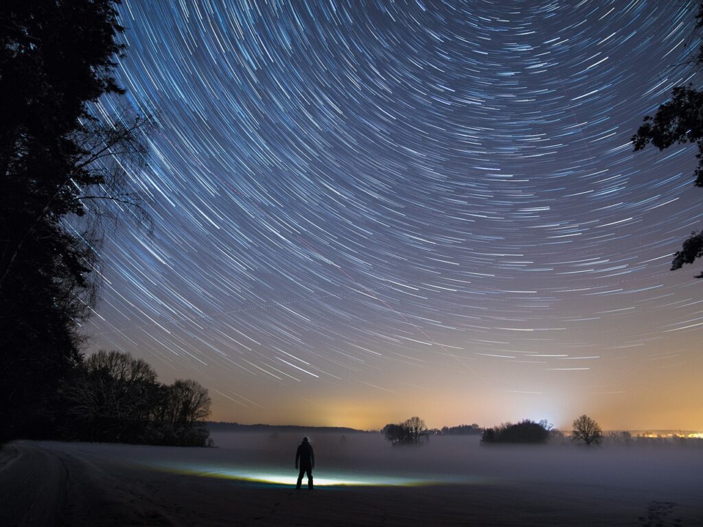 stars with slow shutter