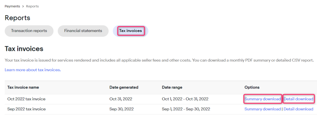 Tax-invoices